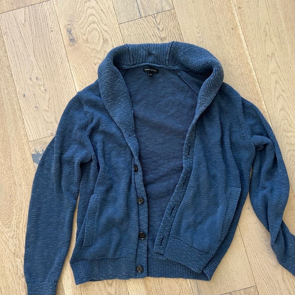 Banana Republic Blue Knit Sweater